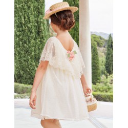 ABEL Y LULA vestido volante tul bordado 2