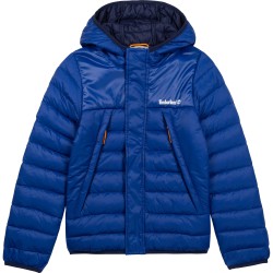 TIMBERLAND plumífero hidrófugo niño azulón con capucha