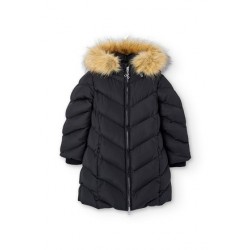 BOBOLI plumífero negro con capucha