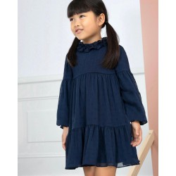 ABEL Y LULA vestido marino en plumeti