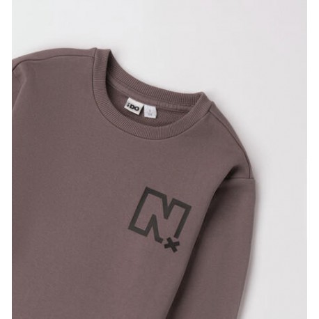 IDO sudadera gris de cuello redondo niño