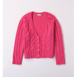 IDO chaqueta de punto en fucsia para niña 2