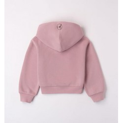 IDO sudadera corta con capucha en tono mauve 2