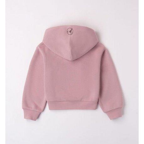IDO sudadera corta con capucha en tono mauve