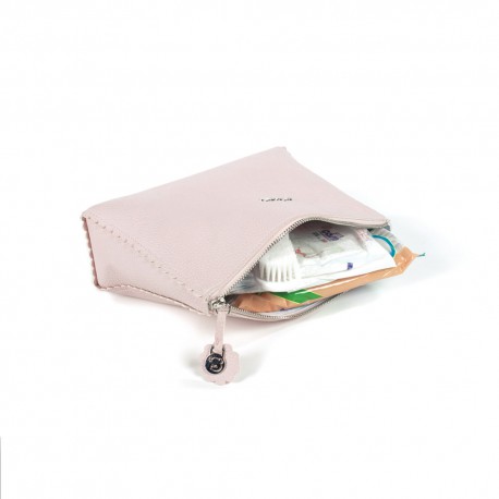 PASITO A PASITO neceser polipiel BISCUIT rosa